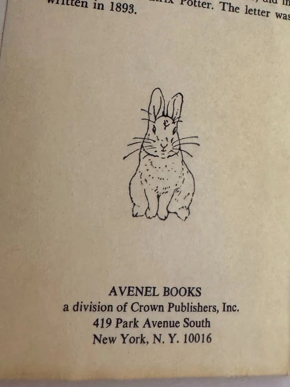 Beatrix Potter The Tale of Peter Rabbit Hardcover Dust Jacket Avenel Books 1988